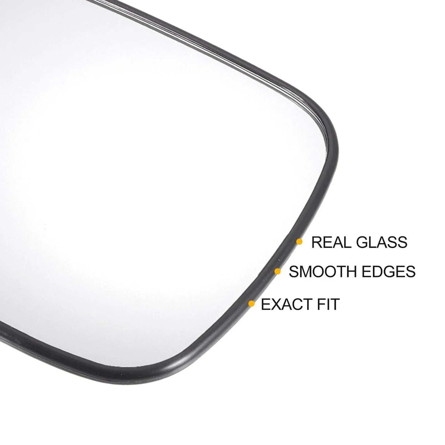 Left Side White Mirror Glass w/ Back Non-Heated for Honda Accord (2003-2007)