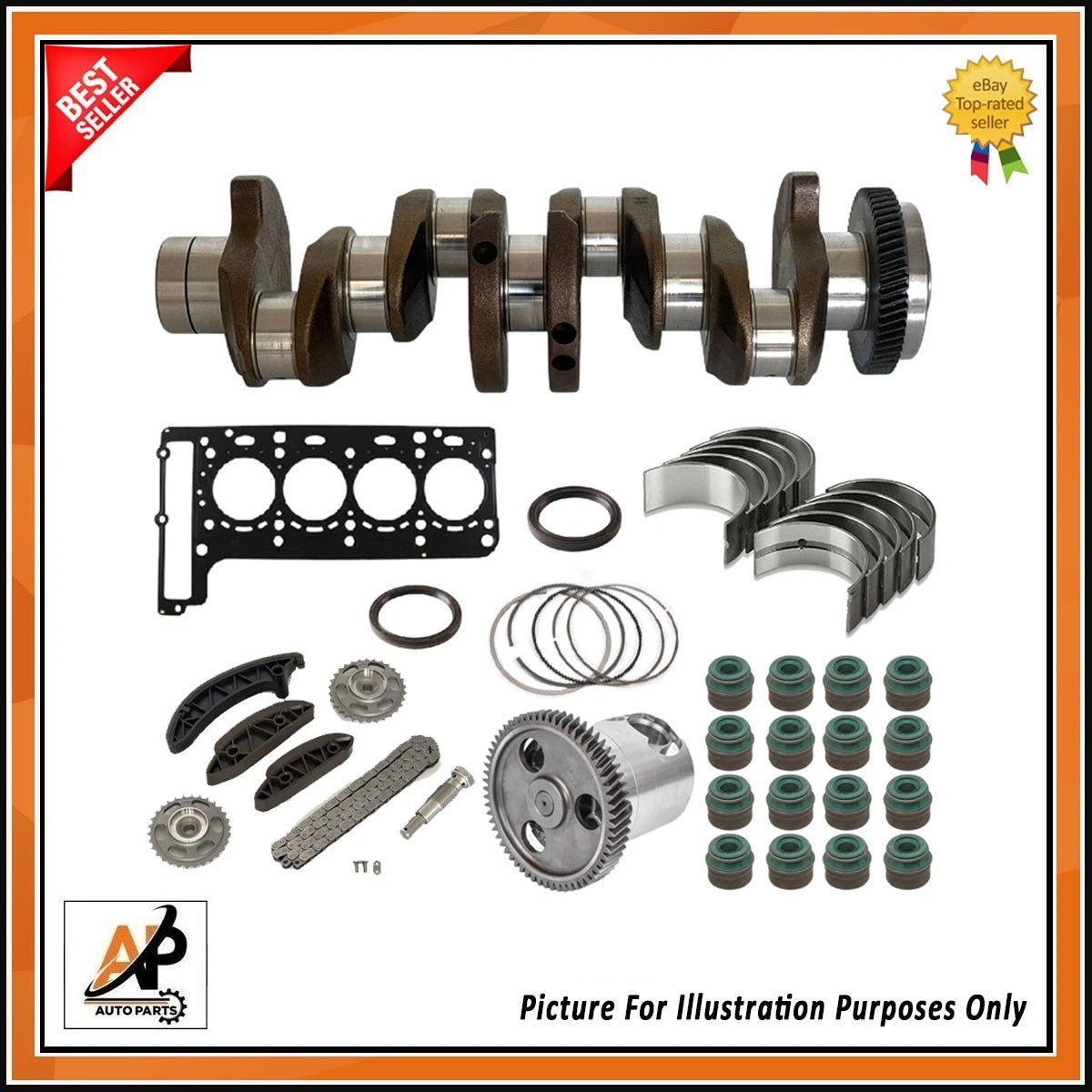 Crankshaft and Engine Rebuild Kit for Mercedes Sprinter 2.2 OM651 (2010–2018)