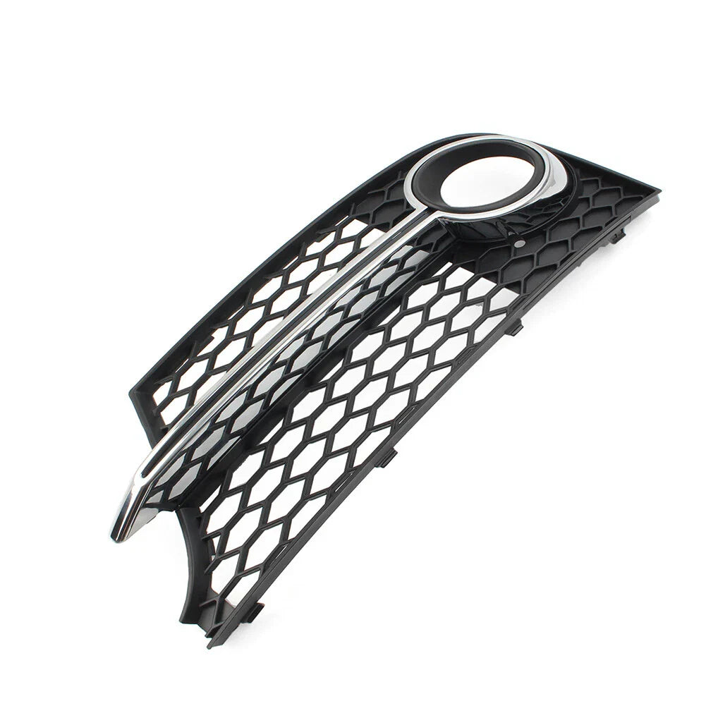 Front Bumper Honeycomb Mesh Fog Light Grille Cover for Audi TT MK2 (2006-2014)