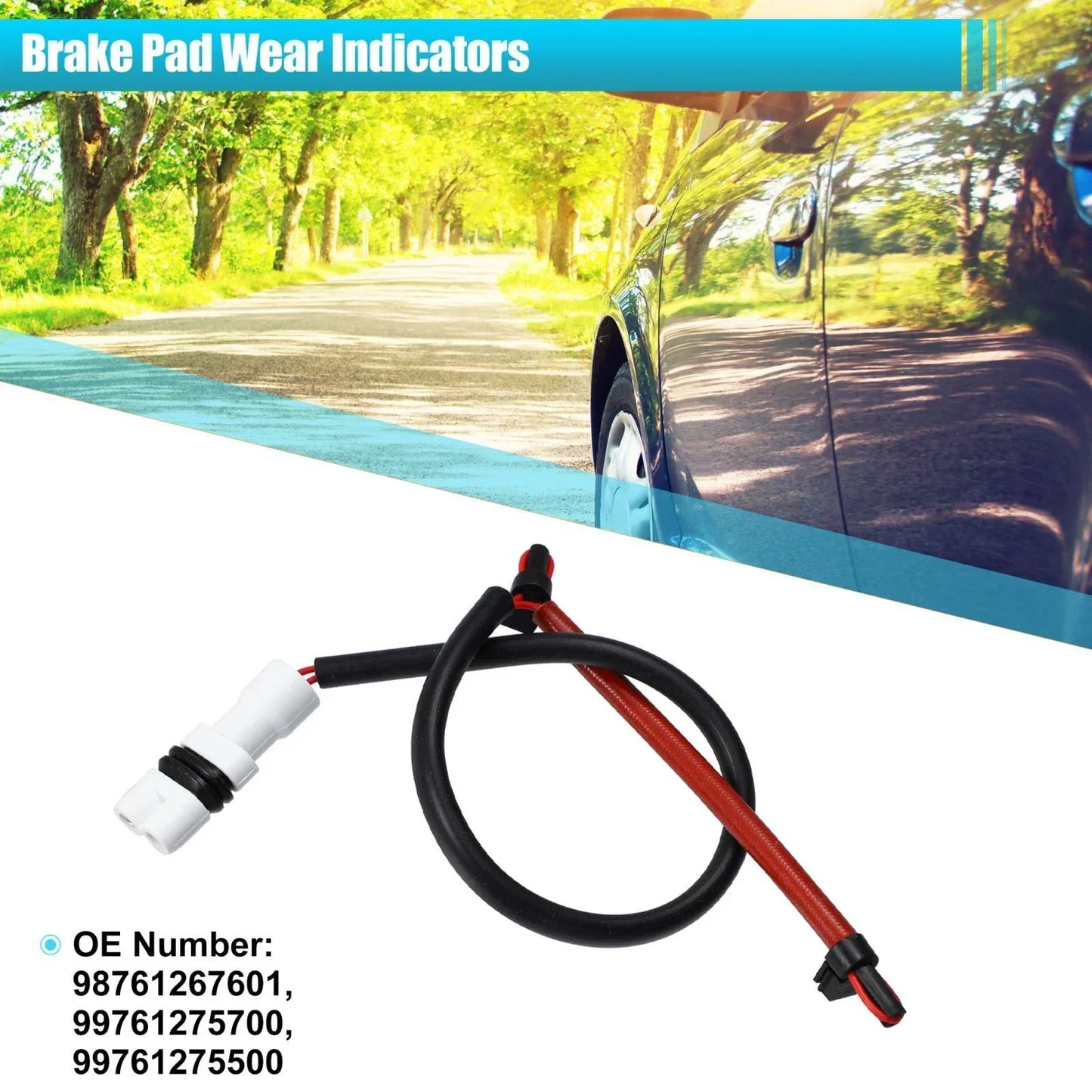 4 x Brake Pad Wear Sensors for Porsche Cayman Boxster (2005-2012)
