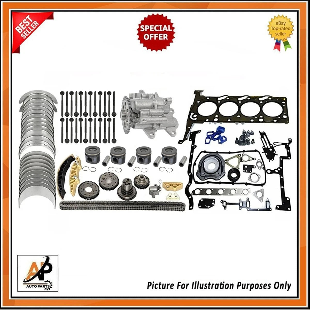 Head Gasket & Engine Rebuild Parts Kit for Ford Ranger 3.2 TDCi (2011–2018)