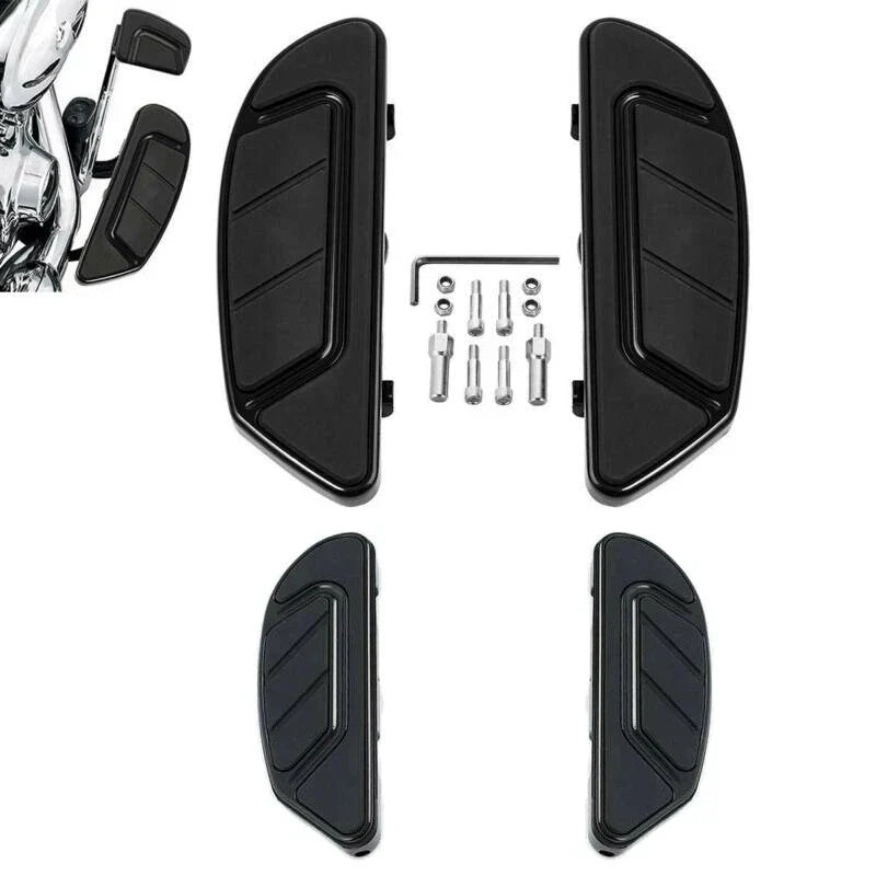 Black Driver & Passenger Footboards for Harley Touring (1986-2024)