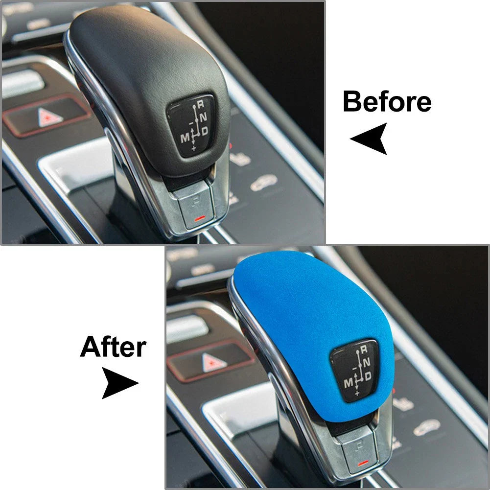 Blue Gear Shift Knob Cover Trim for Porsche Cayenne (2018-2025)