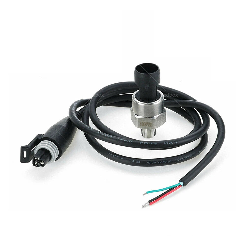 Stainless Steel 100PSI 1/8NPT Oil Fuel Air Pressure Transducer Sensor