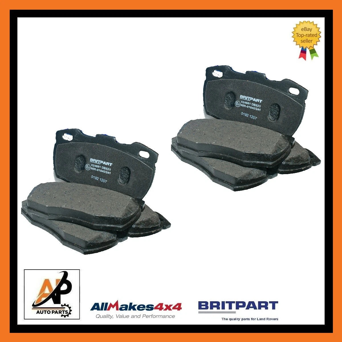 Front and Rear Brake Pads Replacement for Toyota Hilux (2005–2015)