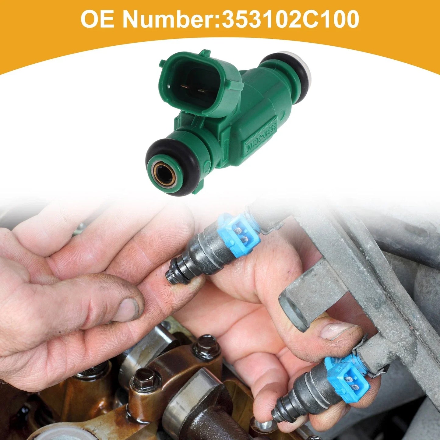 Fuel Injector for Hyundai Genesis Coupe 2.0L (2010-2012) - 1 x No.353102C100
