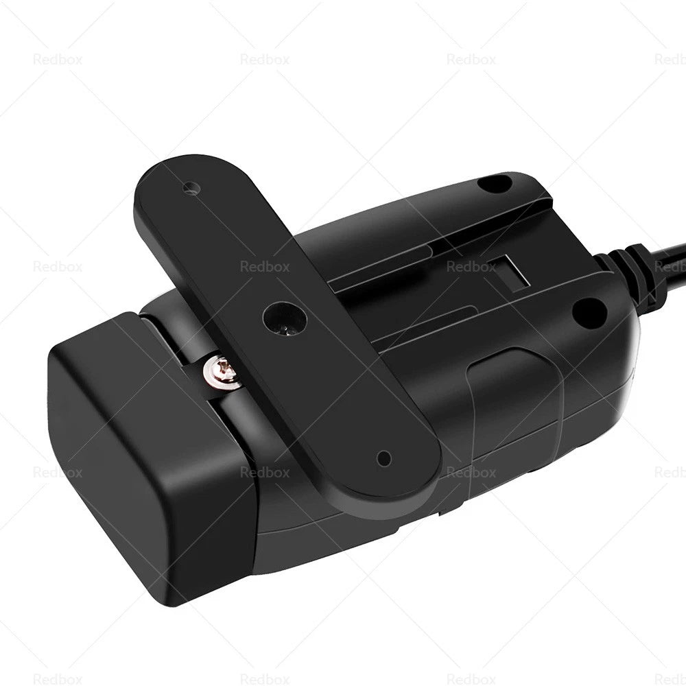 Dual USB Motorcycle Fast Charger Socket w/ LED Voltmeter Display