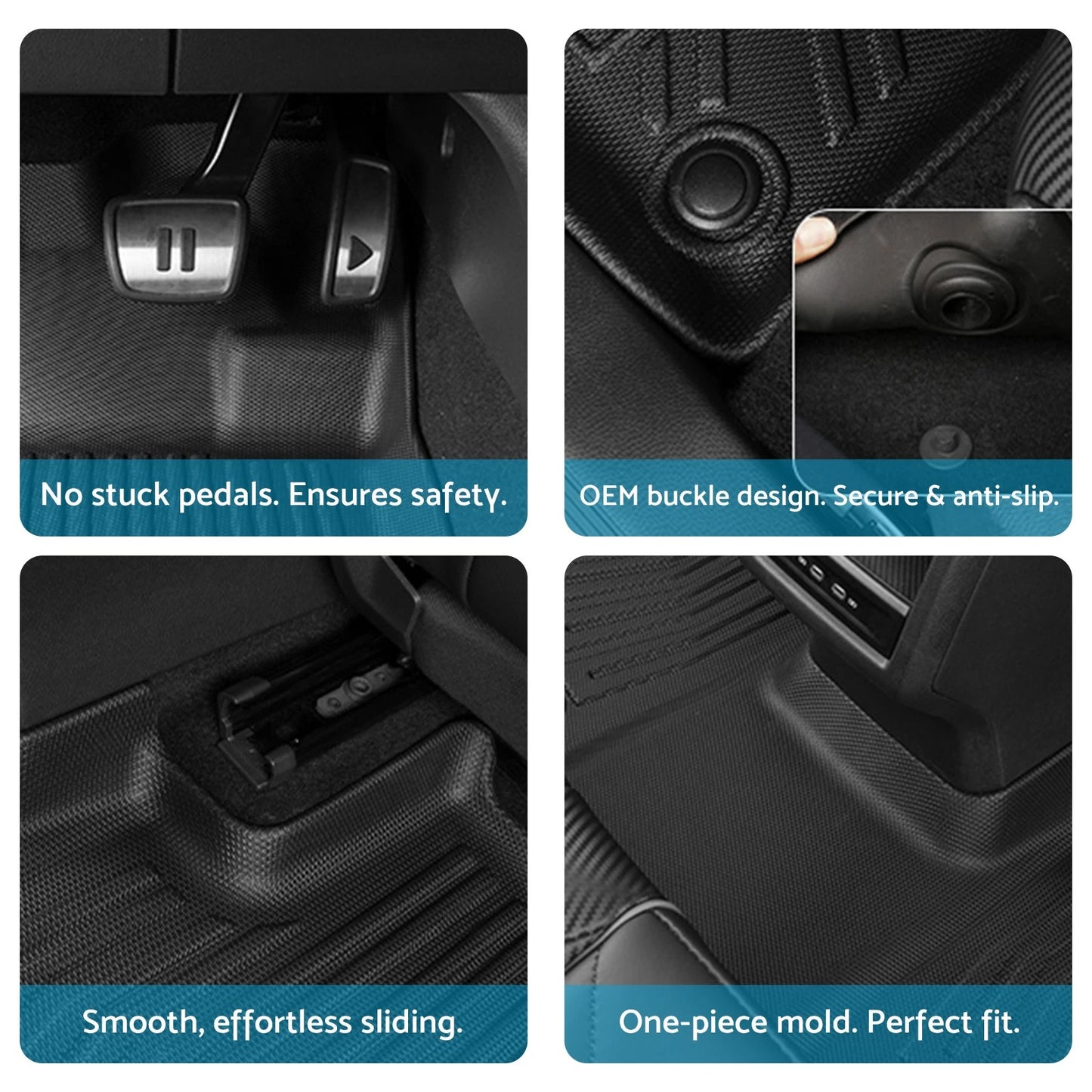 Waterproof Floor Boot Seat Protector Mats for Subaru Forester (2018-2025)