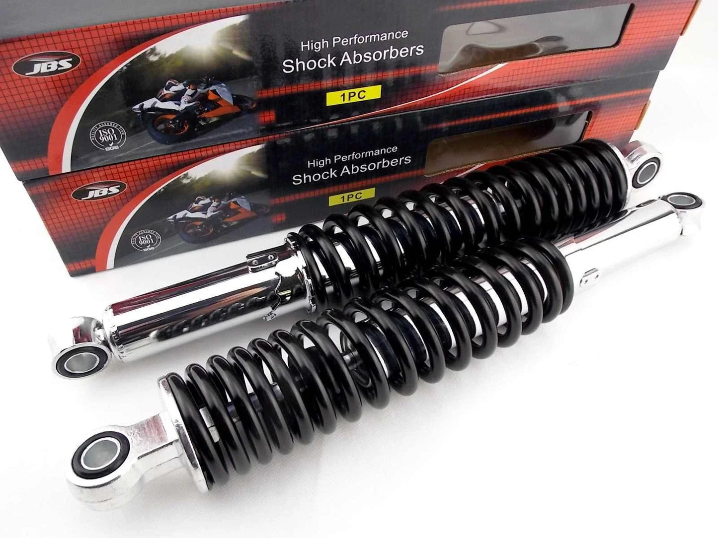 365mm JBS Black/Chrome Rear Shock Absorbers for Ducati 750 Indiana