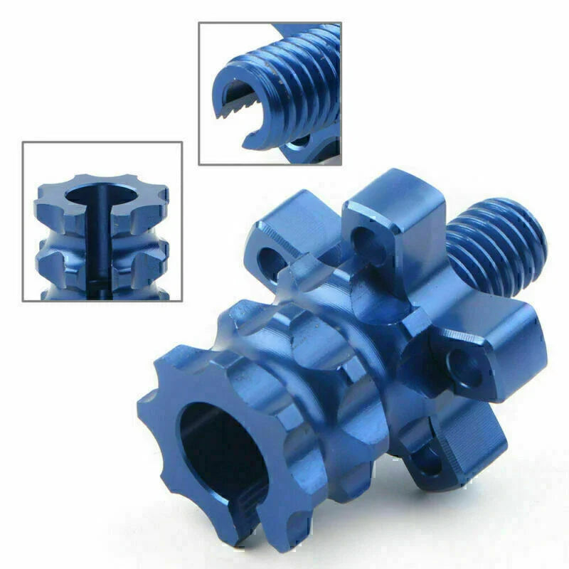 CNC M8 Clutch Brake Cable Adjuster Screw for Motorcycle Dirt Bike Blue