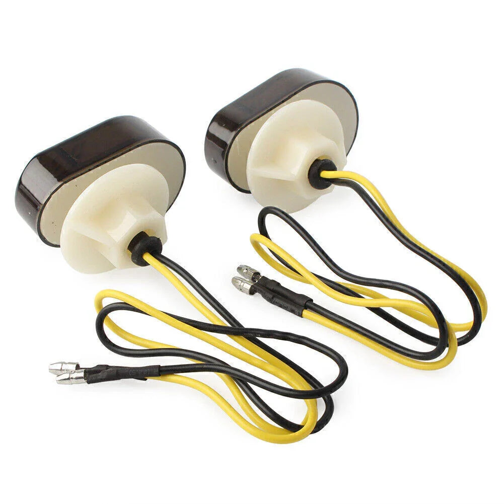 Flush Mount LED Turn Signal Lights for Kawasaki Ninja ZX6R ZX9R Z750 (2000-2009)