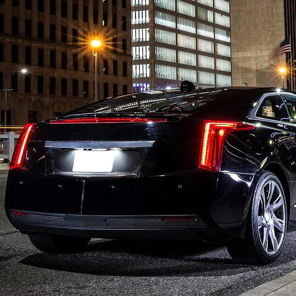 White LED License Plate Lamps for Cadillac CTS (2003-2019)