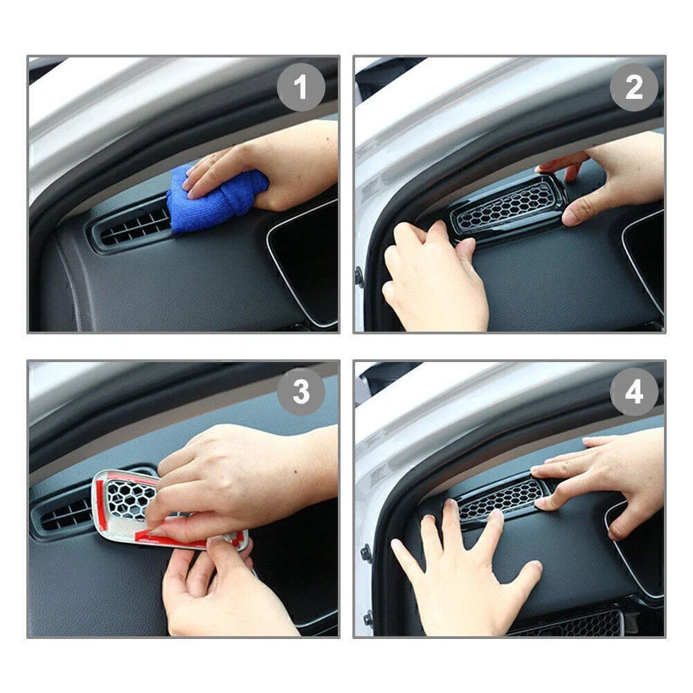 Honeycomb Inner Dash Air Vent Outlet Cover for Honda Civic (2022-2023)