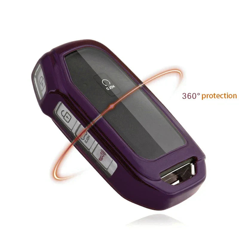 TPU Car Key Case Cover for Kia K5, Soul, Telluride, Sorento (2021-2023)
