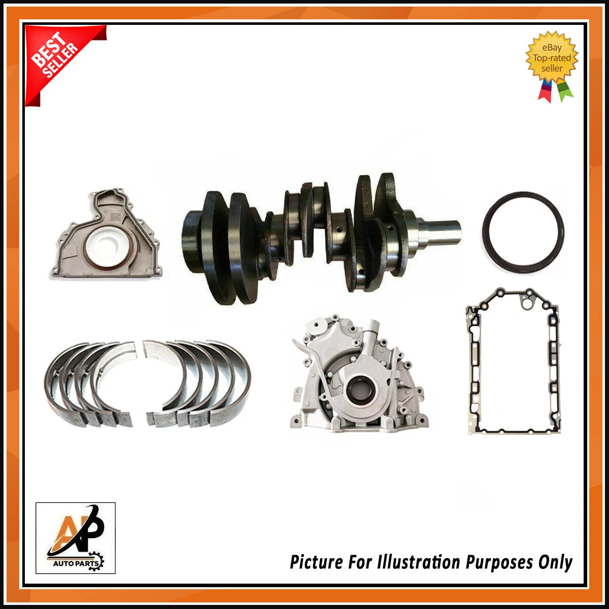Crankshaft Alloy Steel Rebuild Kit for Land Rover Range Rover Sport (2014–2020)
