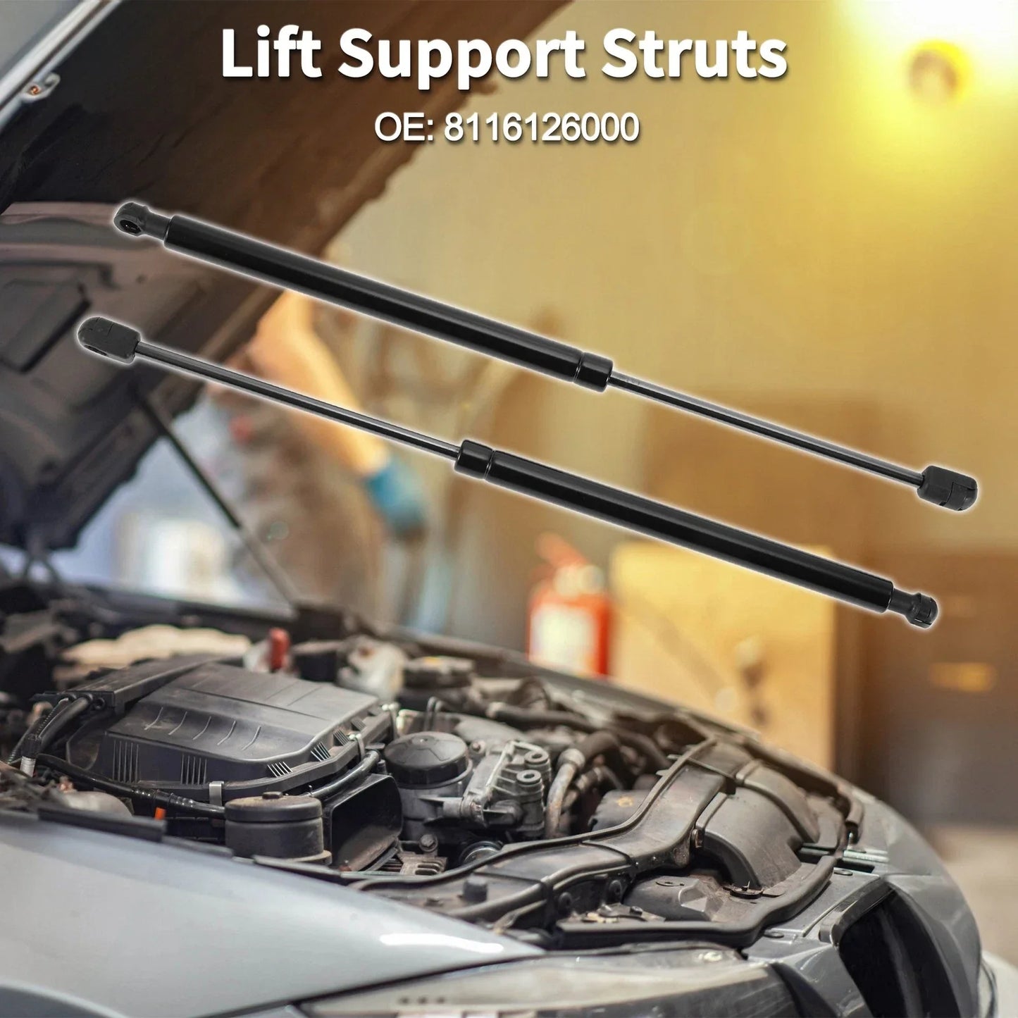 Hood Lift Supports Struts for Hyundai Santa Fe (2013-2018)