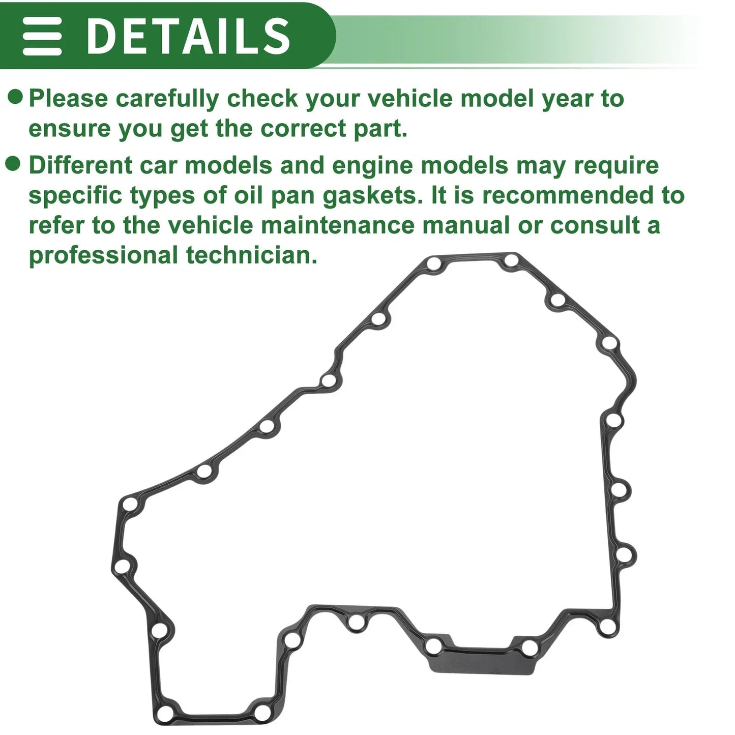 Oil Pan Gasket for BMW 550i 650i (2011-2016) (2012-2018)