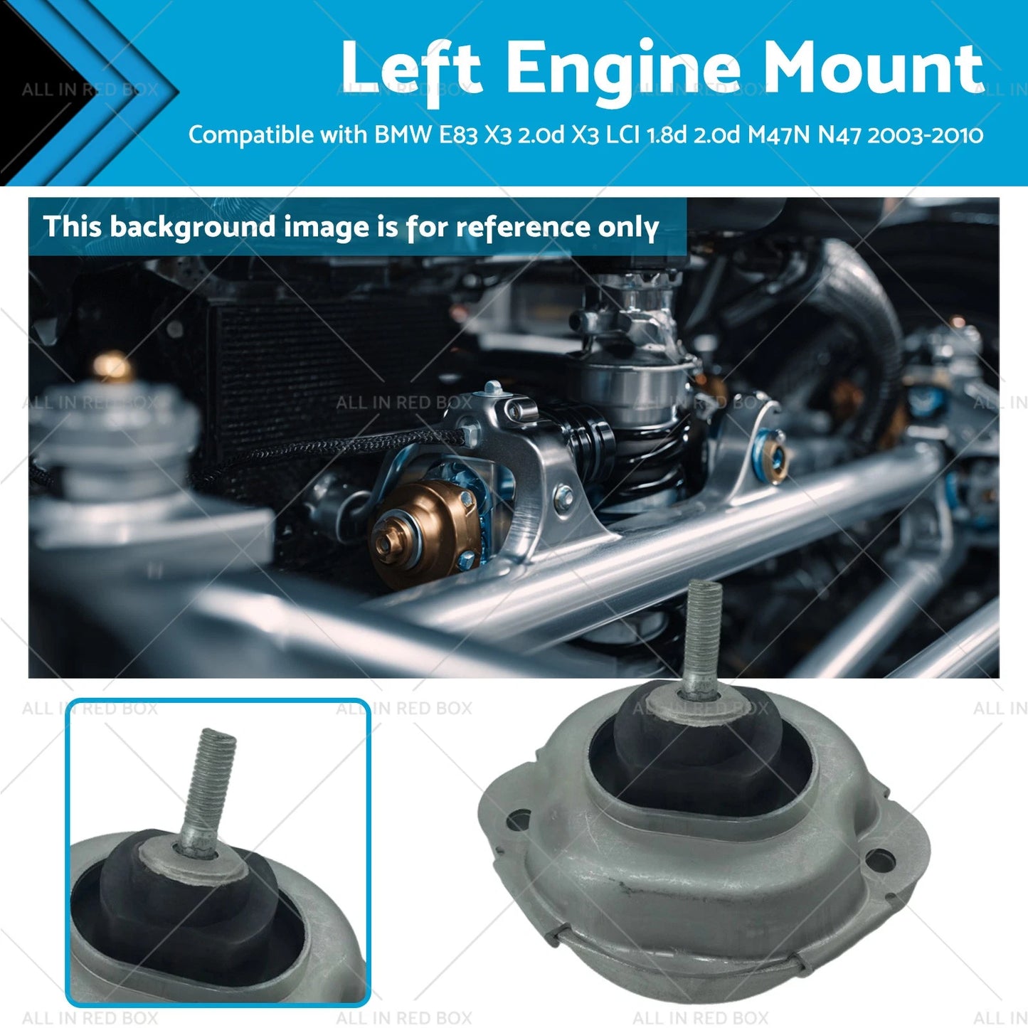 Left Engine Mount for BMW X3 E83 (2003-2010) 1.8d 2.0d M47N N47 22113421299