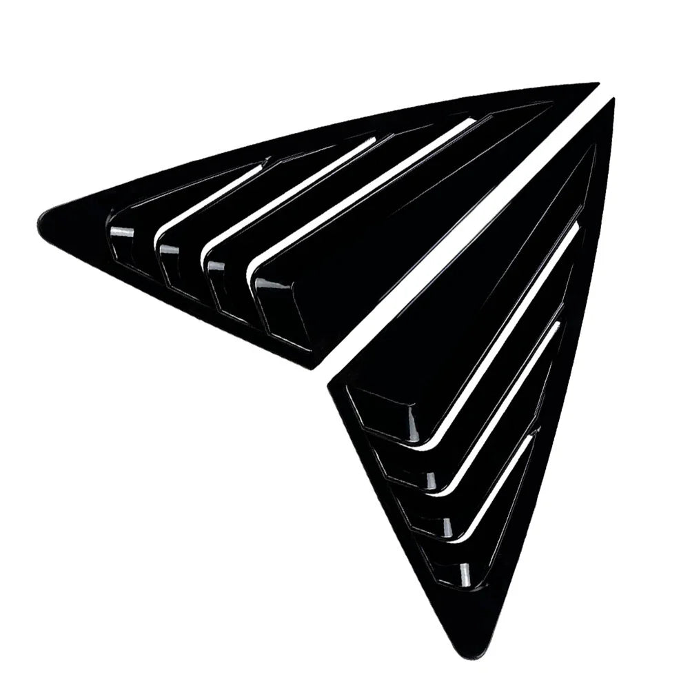 Rear Window Louvers Cover for Audi Q3 F3 Sportback (2019-2024) Black
