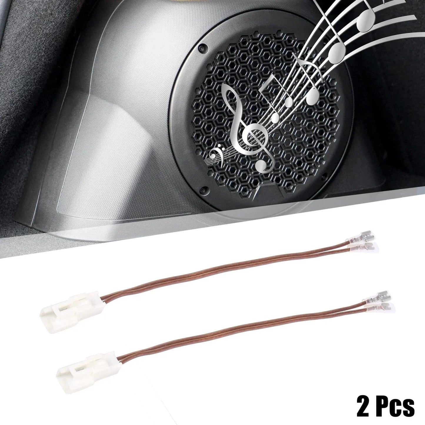 2 x Car Speaker Connector Wire Harness Adapter for Kia & Hyundai