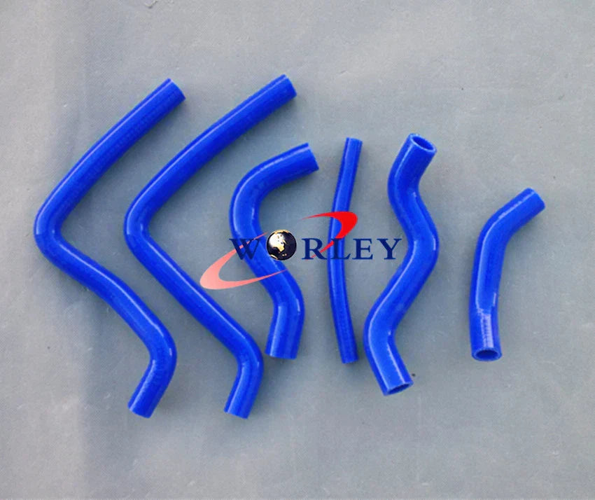 Aluminum Radiator + Blue Silicone Hose for Honda CR125R (2002-2003)