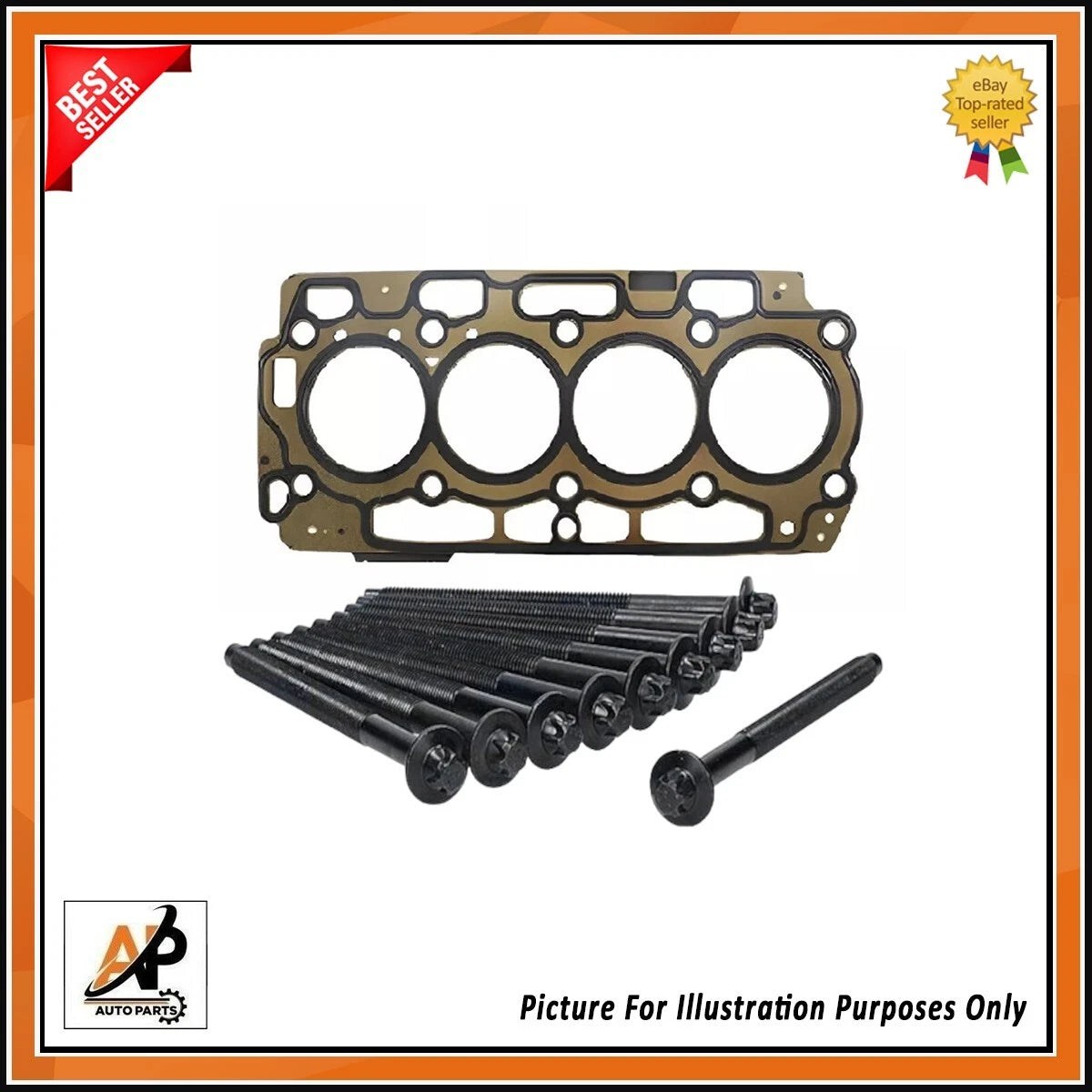 Cylinder Head Gasket and Bolt Set for Citroen HDi DV6C BlueHDi 8V (2009–2017)