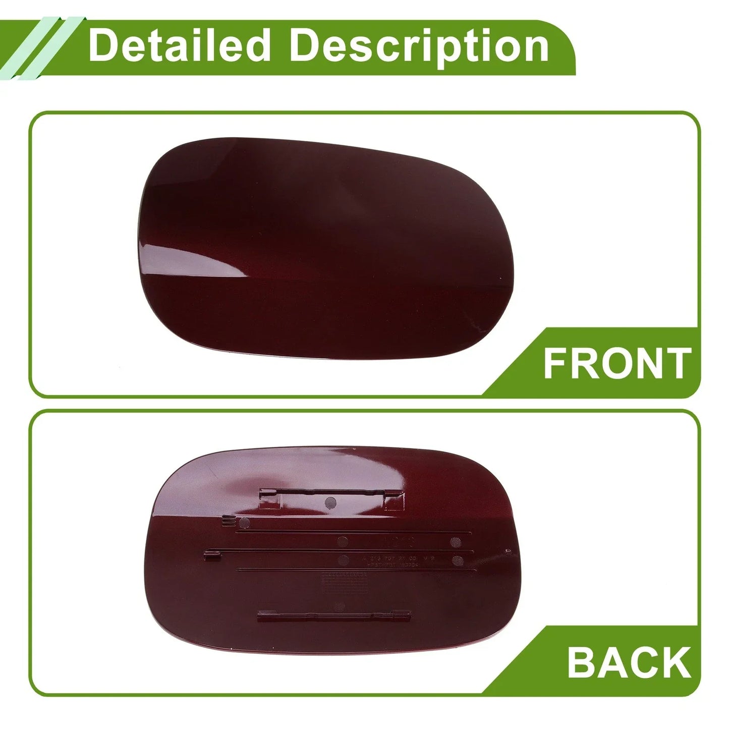 Fuel Tank Door Cap for Mercedes-Benz W213 2016-2022 Fuel Filler Flap Cover Red