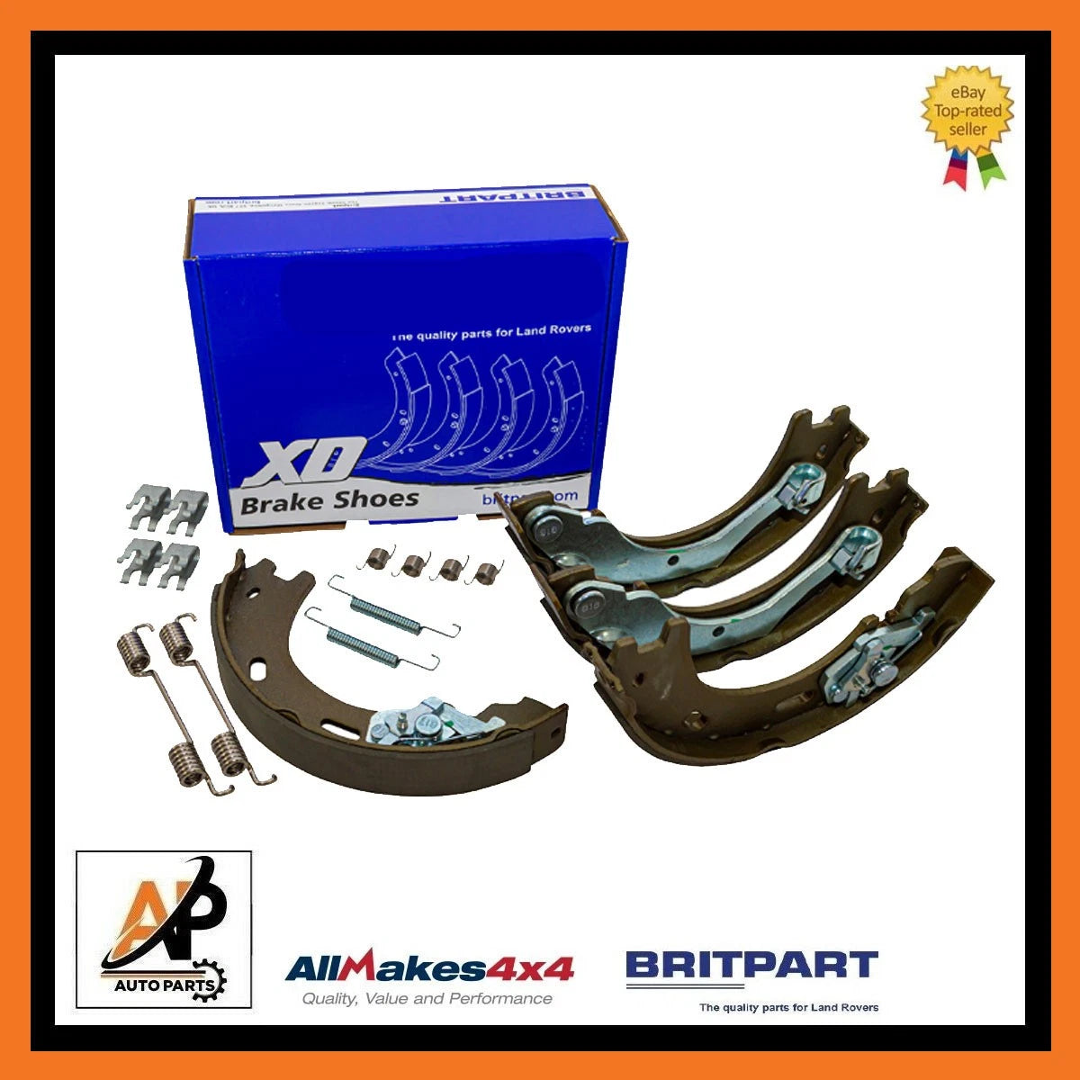 Handbrake Shoes Full Set for Land Rover Discovery 3 (2004–2009)