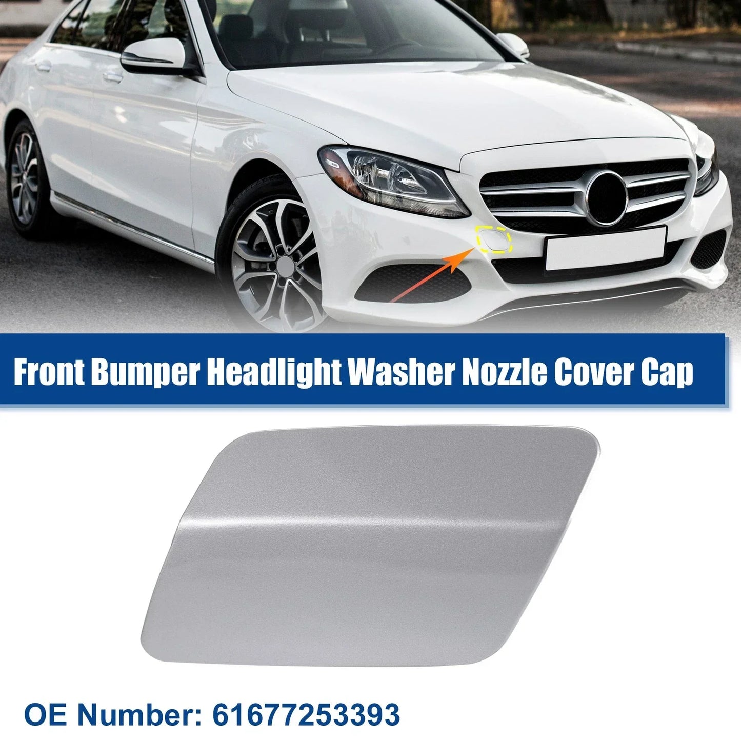 Front Left Headlight Washer Nozzle Cover for BMW 328i (2011-2013)