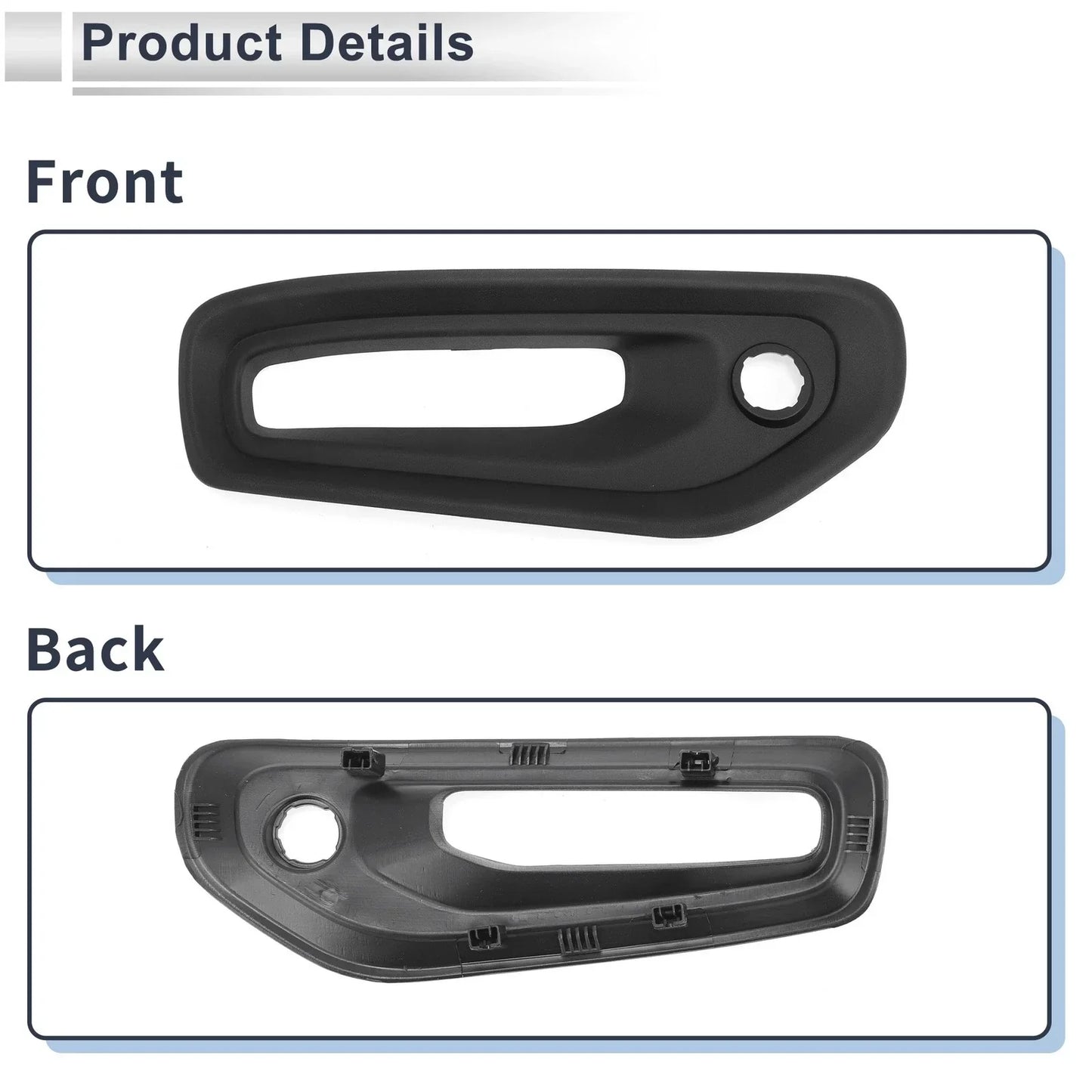 Front Right Fog Light Grill for Dodge Ram 1500 (2019-2024)