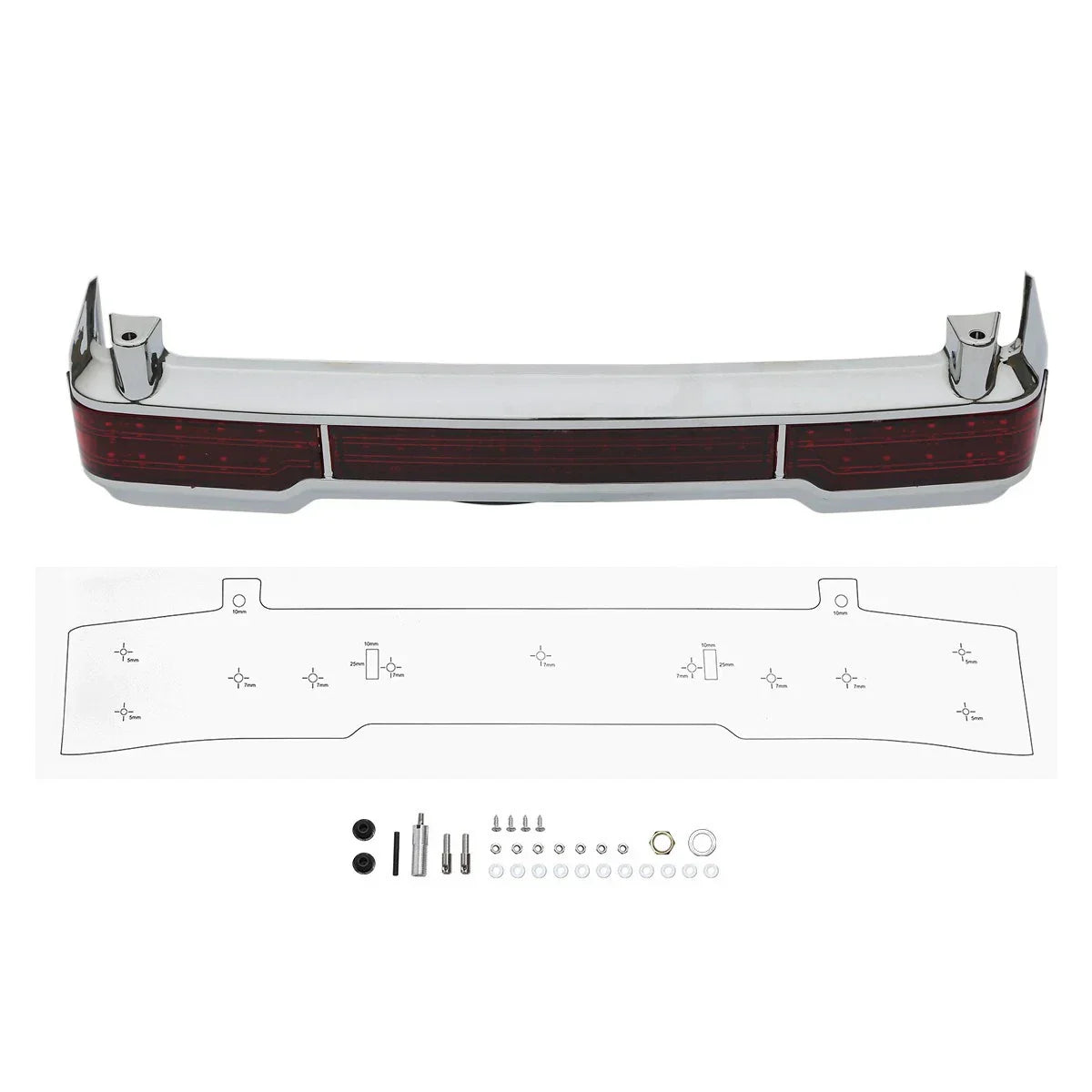 LED Tail Brake Light for HD Road King Street Glide Touring Trunk (1997-2013)