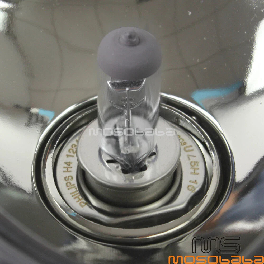 Chrome Triangle Retro Headlight for Harley Street Glide (2006-2023)
