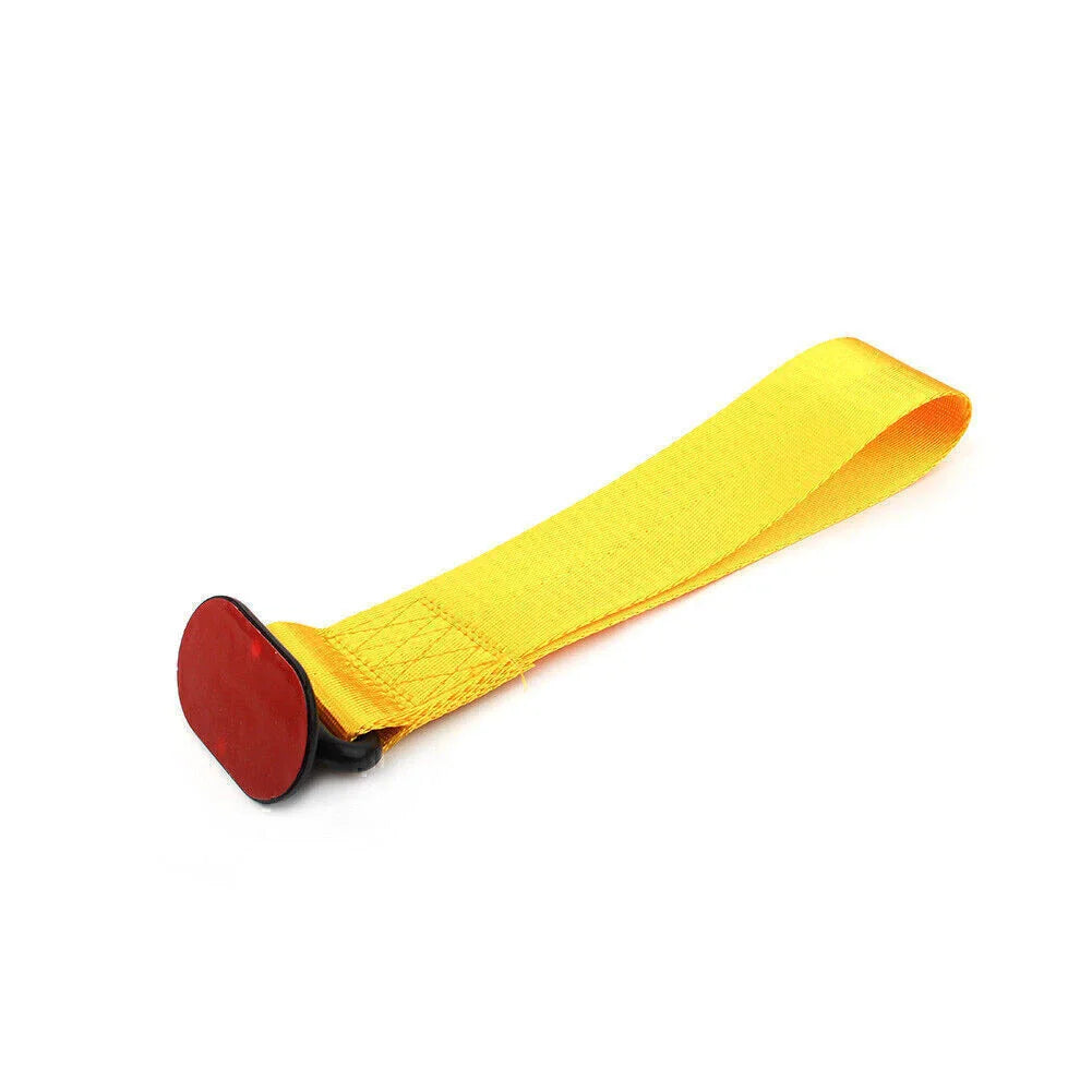Tow Strap Belt Rope for Universal Car Front/Rear Bumper - Yellow