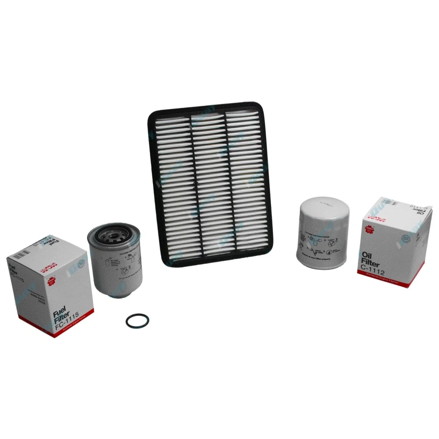 Air Oil Fuel Filter Service Kit for Prado KZJ120 4cyl 3.0L 1KZ-TE Diesel 03~07
