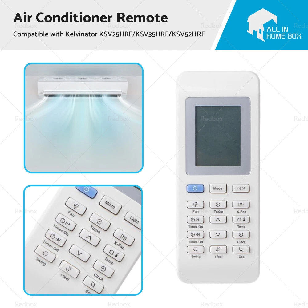 Air Conditioner Remote for Kelvinator KSV25HRF KSV35HRF KSV52HRF