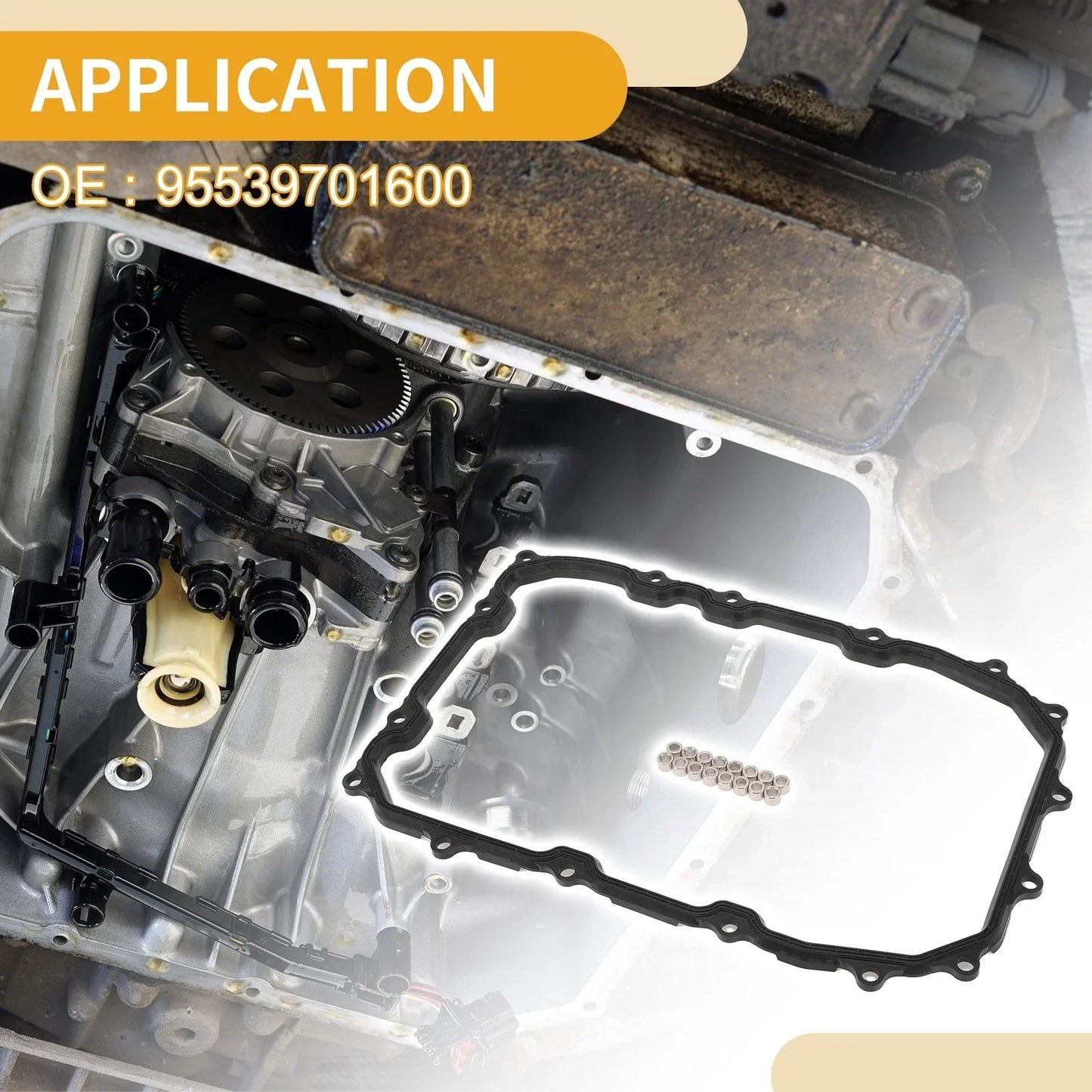 Car Transmission Filter Oil Pan Gasket for Porsche Cayenne (2003-2010)