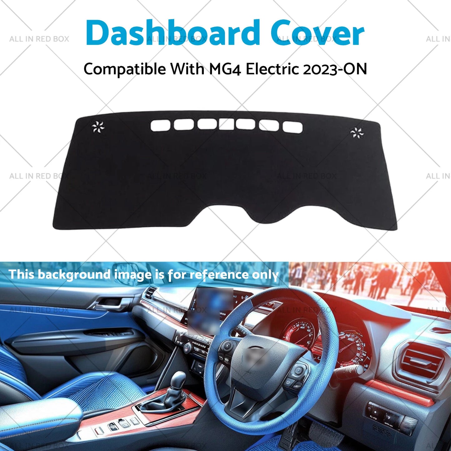 Dash Mat for MG4 Electric 2023-2024 Black Non-Slip Dashboard Mat