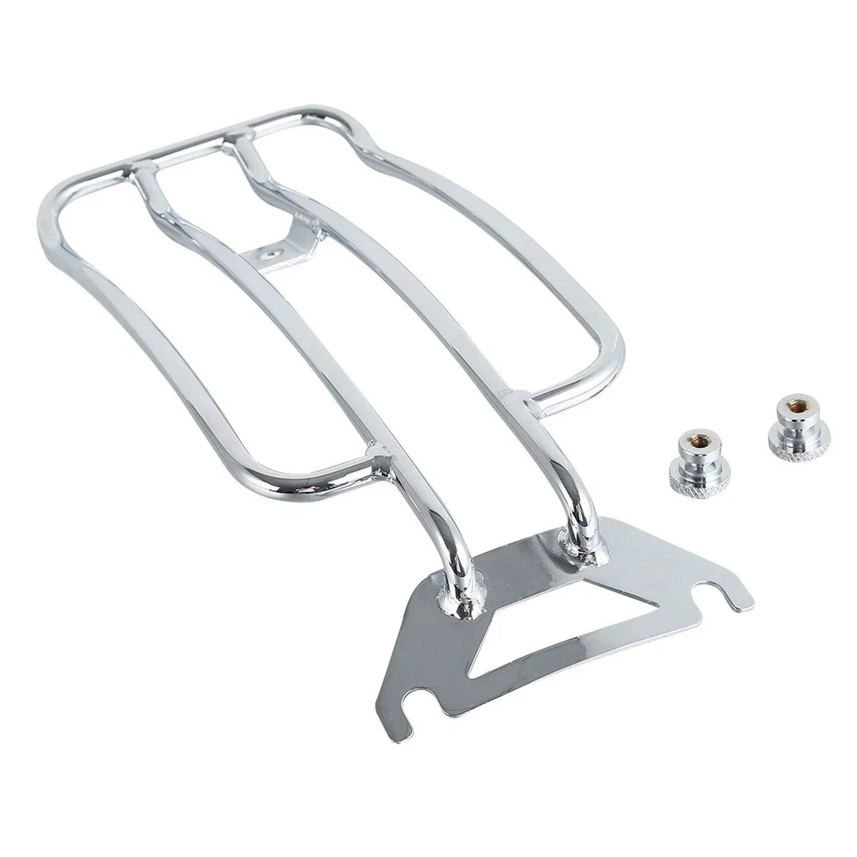 Chrome Solo Seat Luggage Rack for Harley Touring Road King (1998-2022)