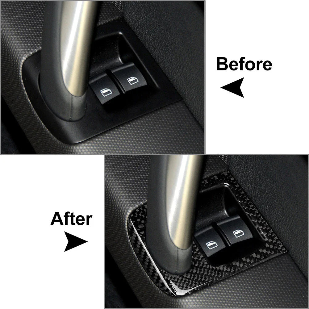 RHD Car Door Window Lift Switch Panel Cover for Audi TT TTS TTRS (2008-2014)