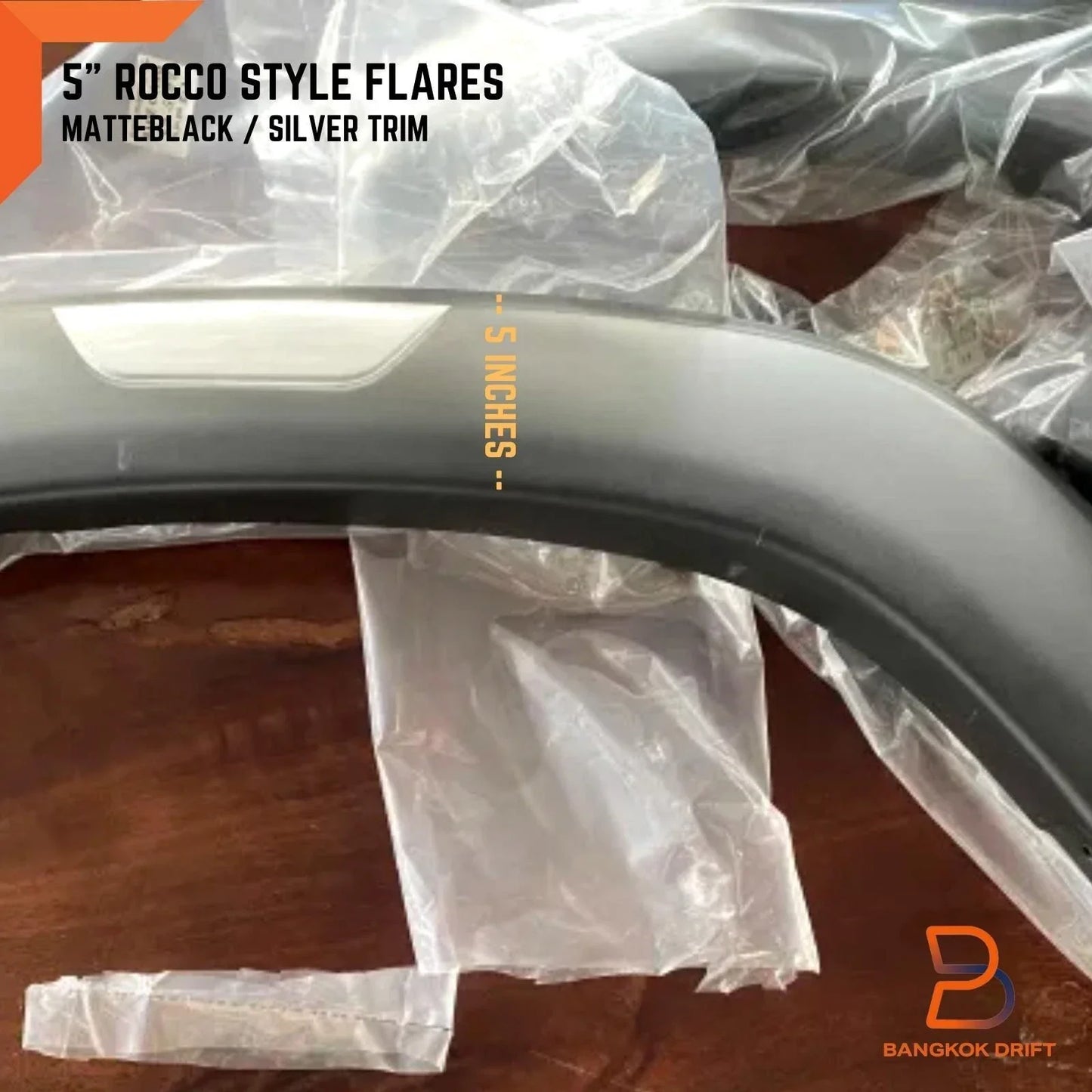 5" Rocco Silver Fender Flares for Toyota Hilux Revo (2020-2023)