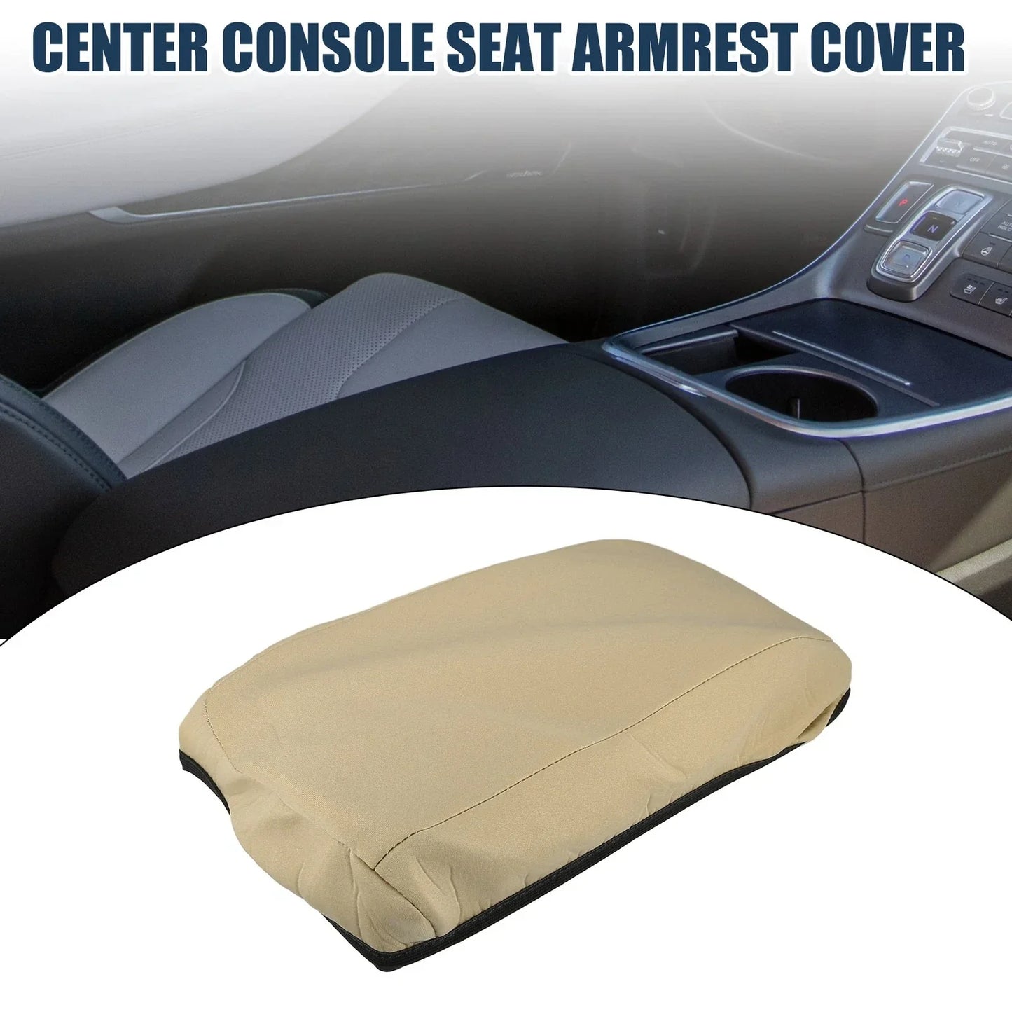 Armrest Protector Cover for Hyundai Santa Fe 2019-2020 Neoprene Light Brown