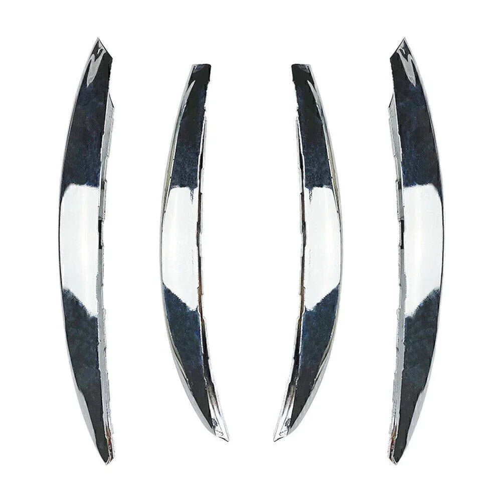 Silver Front Bumper Splitter Fins Spoiler Canard Trim for Benz C-Class (2022-2023)