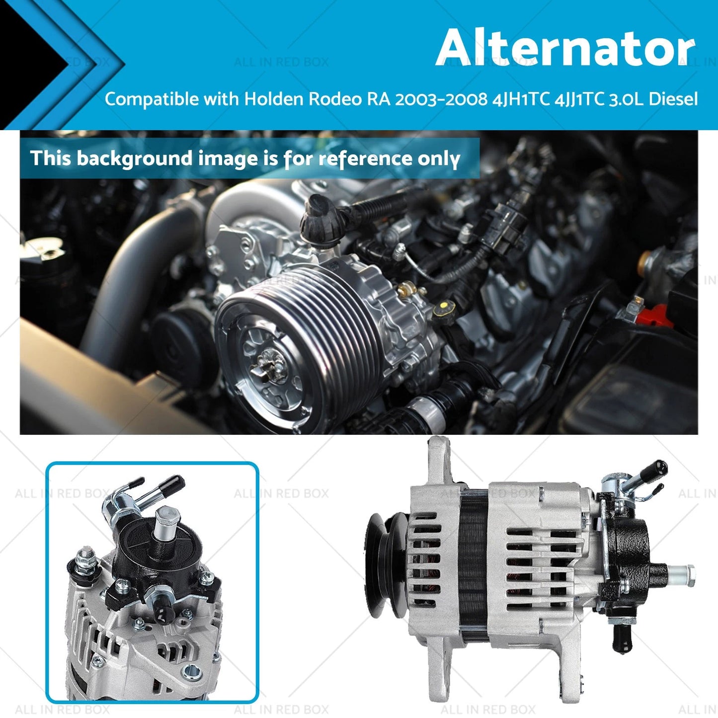 Alternator for Holden Rodeo RA 2003-2008 3.0L Diesel