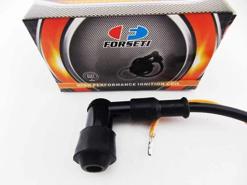 FORSETI Ignition Coil Spark Plug Cap Assembly for YAMAHA IT490 (1983-1984)