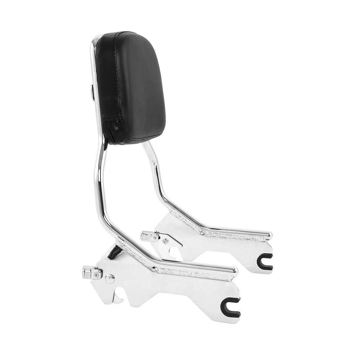 Chrome/Black Sissy Bar Backrest for Harley Softail (2018-2025)