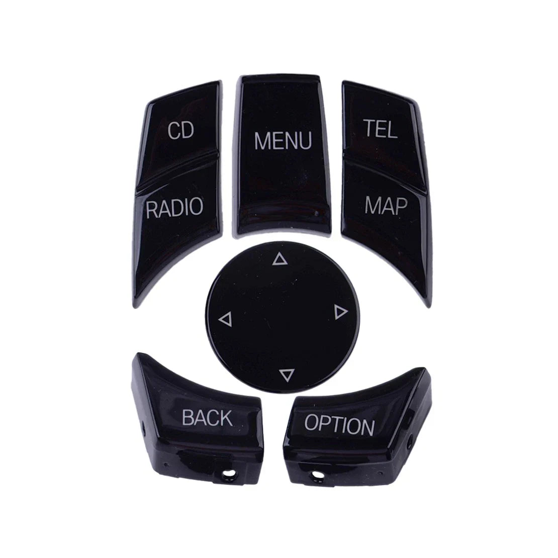 6pcs Multimedia Switch Knob Repair Kit for BMW F10 F06 F12 F02 F04 F25 (2010-2017)