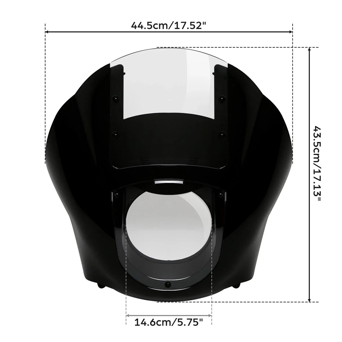 Fairing Clear Windshield & 49mm Fork Clamps For Harley Dyna (2006-2017)