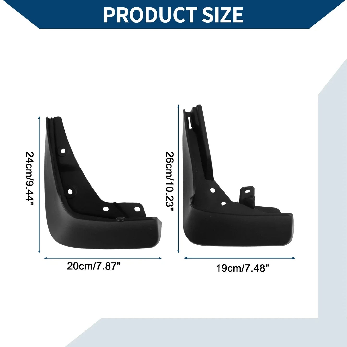 Mud Flaps Splash Guards 1 Set for Mercedes-Benz C-Class (2021-2023)