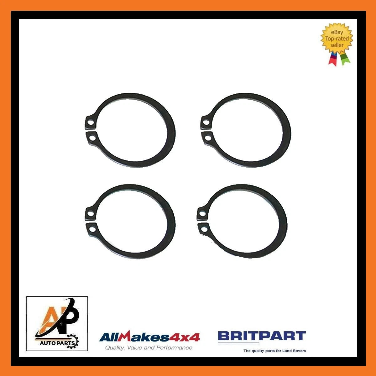 Front and Rear Halfshaft Circlip Set for Land Rover Defender (1983–2016)