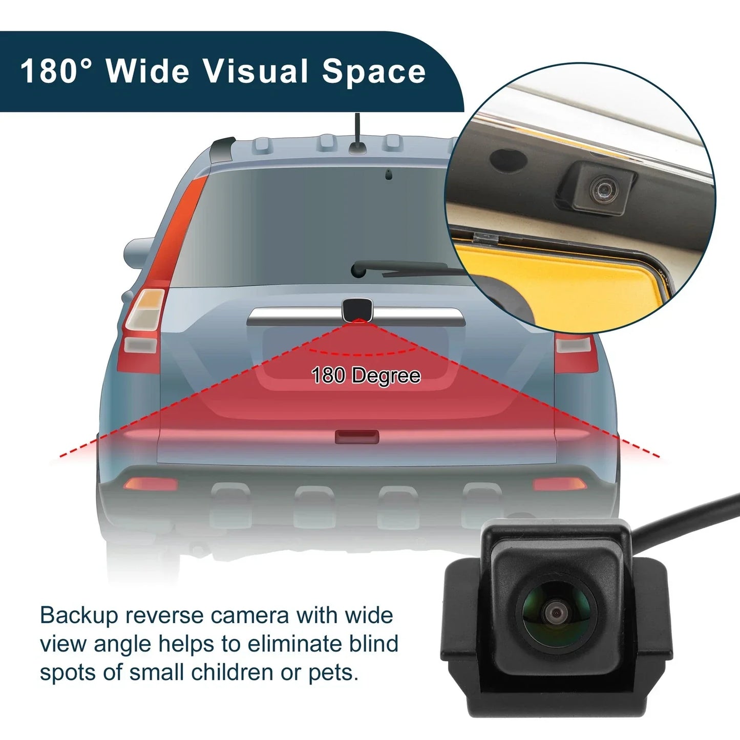 Rear View Camera 120-180 Degree for Honda CRV (2017-2020)